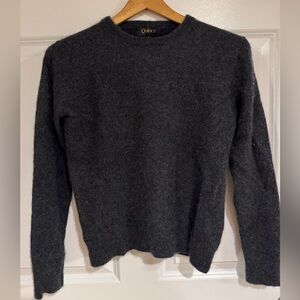 Quince Dark Gray Crewneck Sweater